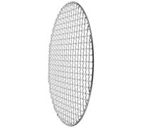 Malla de Hierro Redonda para Barbacoa, Rejilla Portátil Duradera | Plata, Antiadherente y Ligera, Fácil de Llevar, Uso Exterior, Diseño Creativo, para Estufa y Carbón