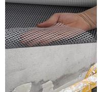 Malla de refuerzo de fibra de vidrio para paneles de yeso y enlucido, 50 m-200 m de longitud, 3 mm-5 mm de grosor, material de construcción duradero y flexible