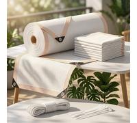 Malla de Sombreo Blanca 50% Sol, Red de Sombra para Exterior 2x3.0m 3.0x4m 4x5m 5x6m Toldo Sombra UV para Terraza Jardín, Lona con Ojales Protección Solar para Plantas y Perreras(1x2m)