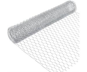 Malla gallinero 5 m /10m- 1 m de altura - alambre de 0,7 mm/0.9mm - malla de alambre fina con aberturas de13mm /25 mm - tela metálica electrosoldada en alambre galvanizado,ideal para cercado de jardín