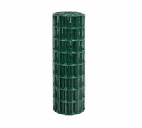 Malla Ganadera Metálica Plastificada Galvanizada Electrosoldada Verde, Red Pastoral Fuerte de Alta Resistencia, Cerca Forestal Europlast, Rollo de 25 metros de Largo (2 Metros de Alto)