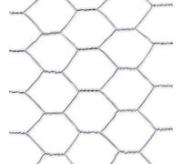 Malla metalica de triple torsion galvanizada 19x0.7mm 0.5x10m