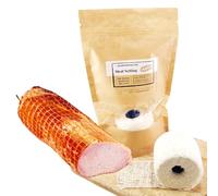 . Malla para Embutidos 125/36 mm - 5 m, Cubierta Elástica Malla para Formar Carnes y Quesos