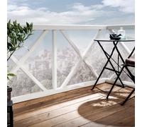 Malla plástica cuadrada extra 10 mm 1x25 m blanco nortene