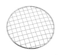 Malla redonda de acero inoxidable para barbacoa, para parrilla de cocina, estufa de camping y parrilla de carbón, rejilla de repuesto portátil para picnic al aire libre (15 cm)