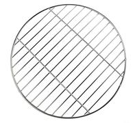 Malla redonda de acero inoxidable para barbacoa, rejilla de camping resistente, para picnic al aire libre, red portátil de barbacoa de carbón, parrilla superior de estufa de repuesto, para fiesta en