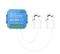 Malloy Tuya Smart Medidor de EnergíA WiFi 2 VíAs Bidireccional 1/2 Canal con Pinza App Monitor EnergíA Solar Producida y Consumida 2CT