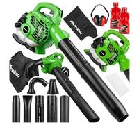 Aspiradora de hojas, soplador de hojas, aspiradora de jardín con trituradora. Modelo: MalTec MasterBlow 7500W. Motor: 2 tiempos, 26cc. Funciones: aspiradora y trituradora
