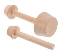 MALUGOGO 2 moldes de madera de doble cara con superficie lisa para dar forma a la masa para hornear en casa