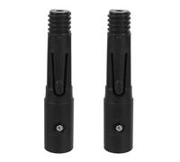 MALUGOGO 2piezas Mango de Trapeador Extremo Roscado, Adaptador de Palo de Escoba, Plástico E Hierro, Negro, para Mop Heads y Broom Pole, Limpieza de Superficies en Casa
