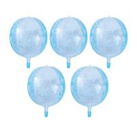 MALUGOGO 5 Globos de Aluminio Forma de Copo de Nieve para Decoración de Fiesta y Cumpleaños, 22 Pulgadas, Paquete de 5 Unidades para Fondos de Fotografía