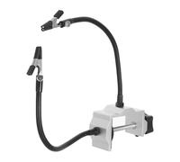 MALUGOGO Estación de Soldadura con Doble Pinza y Brazos Flexibles de Acero al Carbono para Reparación Electrónica y Soldadura Precisa de Pcb en Taller Mecánico