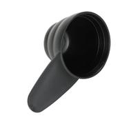 MALUGOGO Juego de 3 Cucharas Medidoras de Café de Pp Negro Capacidad de 8g, 10g y 12g, Diseño Simple y Marcaciones Claras para Cocinar y Hornear