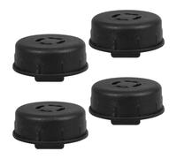 MALUGOGO Ruedas Giratorias Silenciosas Plástico Negro 4 Piezas para Rotación Omnidireccional Centro de Gravedad, Carga 30kg Muebles Pequeños y Armarios