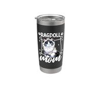 Mamá de muñeco de trapo Vaso térmico de acero inoxidable de doble pared