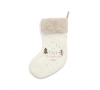 Mamas & Papas My First Christmas 2025 - Calcetín pequeño, color blanco
