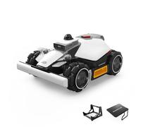 MAMMOTION LUBA Mini 2 AWD 1500 con Garaje Mini y Soporte de Lavadero | Robot Cortacésped 360° LiDAR & Doble Cámara AI Vision, sin Cable Perimetral, Sin Señal Perdida, Sin RTK, DropMow