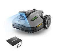 MAMMOTION YUKA Mini 2 500 Robot Cortacésped con Garaje-Mini | sin Cable Perimetral, sin Señal Perdida, Sin RTK, Visión AI Tri-Cam, DropMow, Pendientes hasta un 45%