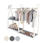 MAMOI® Perchero para ropa de bebé, habitación infantil | Perchero para ropa de niño, 95x106x32cm / 53x95x32cm | Estante para ropa de bebé | Perchero para ropa | Armario para bebé