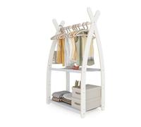 MAMOI® Perchero Infantil de Pie 95x106x32cm / 53x95x32cm | Colgador Ropa Niños | Para Habitación Bebés | Burro Madera | 100% ECO | Hecho en la UE