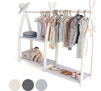 MAMOI® Perchero para ropa de bebé, habitación infantil | Perchero para ropa de niño, 95x106x32cm / 53x95x32cm | Estante para ropa de bebé | Perchero para ropa | Armario para bebé