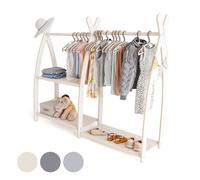 MAMOI® Perchero para ropa de bebé, habitación infantil | Perchero para ropa de niño, 95x106x32cm / 53x95x32cm | Estante para ropa de bebé | Perchero para ropa | Armario para bebé