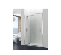 Mampara angular con 1 hoja corredera en vidrio templado de seguridad de 6 mm PRESTIGE de GME - 147 a 153 cm / Sin perfil de aumento