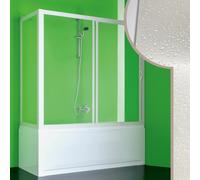 MAMPARA DE BAÑERA 80x180 CM DE PVC CRILEX ACRÍLICO HOJA CORREDERA LATERAL