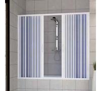 MAMPARA DE BAÑERA PUERTA NICHO PLEGABLE DE PVC COLORES PERSONALIZADOS CENTRAL
