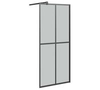 Mampara De Ducha Accesible Vidrio Templado Oscuro 90x195 Cm Vidaxl