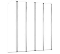 Mampara De Ducha De Vidrio Templado Transparente 120x140 Cm Vidaxl