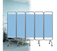 Mampara de privacidad médica, mampara de privacidad de Acero Inoxidable, Cortinas divisorias de ambientes Plegables con Ruedas, para emergencias, Salas de hospitalización, Habitaciones de CU