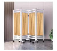 Mampara de privacidad Plegable, mampara médica de privacidad de 4 Paneles con Ruedas, Separador de ambientes para Sala de Hospital/salón de Belleza/Centro de Salud, tabique de Puerta de pie