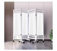 Mampara de privacidad Plegable, mampara médica de privacidad de 4 Paneles con Ruedas, Separador de ambientes para Sala de Hospital/salón de Belleza/Centro de Salud, tabique divisorio de Puer