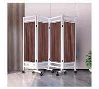 Mampara de privacidad Plegable, mampara médica de privacidad de 4 Paneles con Ruedas, Separador de ambientes para Sala de Hospital/salón de Belleza/Centro de Salud, tabique divisorio de Puer