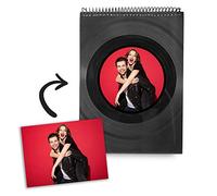 Mancha de Creación - Libreta de discos de vinilo LP diseño personalizado con tu imagen, cuaderno espiral tamaño A5 (21 x 15 cm), 100 hojas blancas de 80gr, retro vintage, ideal para bocetos y notas