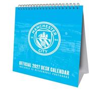 Manchester City FC 2027 Desk Easel Calendar (Postcards)