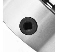 Mandíbula de tres garras autocentrante - Mandíbula para torno - Mordaza para taladro - Sujeción para piezas - Mordaza metálica - 160 mm