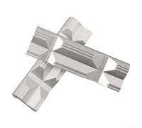 Mandíbulas de tornillo de aluminio resistentes con instalación magnética para trabajos en metal, diseño de ranura en V que asegura piezas de trabajo redondas de forma segura, tratamiento de oxidación