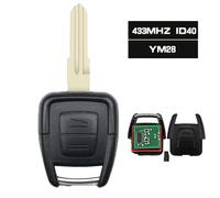 Mando a distancia con chip Id40 de 433,92 MHz para llave de coche de 2 botones para Opel Zafira Astra A/G Bosch