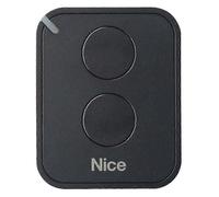 Mando a distancia de 2 botones NICE FLO2RE ON2E/A para puertas de garaje y portones RB400 RB1000 Negro