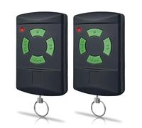 Mando a Distancia HSM4 26,975 MHz, 2 Unidades, Mando a Distancia Universal, botón Verde, 4 Canales, para abridor de Puerta de Garaje Hörmann, Compatible con HSM4-26.975, HSM2, HS2, DH01, HM02 26.975