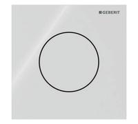 Geberit - Control neumático de descarga para urinario tipo 40, vidrio/blanco 116.014.SI.1