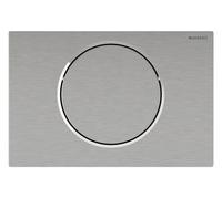 Mando de WC Geberit con accionamiento electrónico de la cisterna, funcionamiento con pilas, para cisternas empotradas Sigma de 12 cm, para mando a distancia Bluetooth, 115706SN6, Color: Acero inoxidab