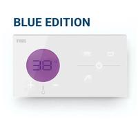 Mando termostático electrónico para ducha con tres vías y acabado blanco y cromo Shower Technology TRES