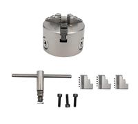 Mandril de mandíbula de 3 mordazas φ80 mm, mandril de torno de hierro y | 4000 r/min, rango de sujeción: 2-22 mm, mandíbula interna: 25-70 mm, par de entrada: 40, mandril autocentrado para torno