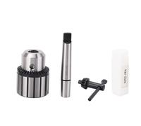 Mandril de taladro de columna JT6 con llave para cono Morse MT2, mandril de taladro con llave para máquinas de taladrado de banco y de piso, kit de accesorios y piezas para torno