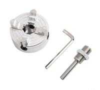 Mandril de torno de cuatro mandíbulas Z011A Abrazadera de torneado de madera autocentrante 12-65mm externa 1.8-56mm interna con rosca X1 para mini tornos de metal (A)
