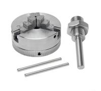Mandril de torno de cuatro mandíbulas Z011A autocentrante de 4 mordazas para torneado de madera y metal, mandíbulas reversibles, rango de 12-65 mm con rosca X1 para mini tornos UK(B)