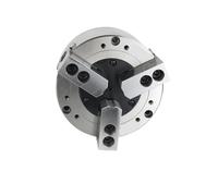 Mandril de torno neumático sólido de alta precisión KS06-3 de 6 pulgadas, mandril de potencia de tres mordazas de alta velocidad, juego completo adecuado for máquinas herramienta de torno CNC